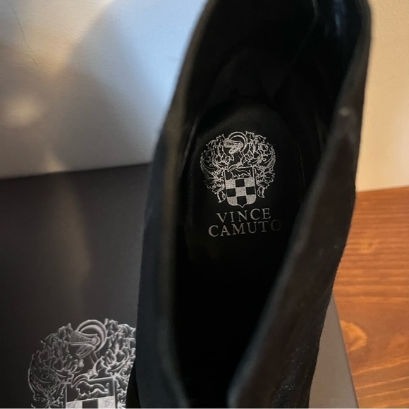 Vince Camuto Wenmina Black Suede Heel Pointed Modern Western Bootie NEW - Picture 8 of 14